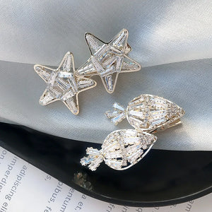 Crystal Strawberry Hair Clips for Women