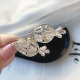 Crystal Strawberry Hair Clips for Women