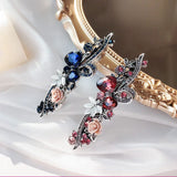 Crystal Flower Hairpin Retro Hair Clip Women Jewelry