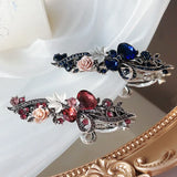 Crystal Flower Hairpin Retro Hair Clip Women Jewelry