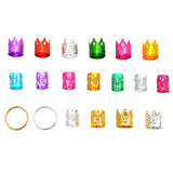 Dreadlocks Hair Braid Rings Cuffs Beads DIY Accessories