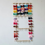 Hair Pin Holder Hairclip Storage Rack with Hooks Organizer