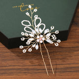Sparkly Floral Hair Clip Headpiece