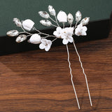 Sparkly Floral Hair Clip Headpiece