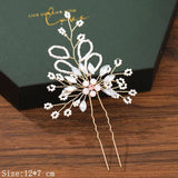 Sparkly Floral Hair Clip Headpiece