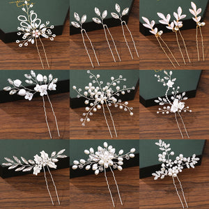 Sparkly Floral Hair Clip Headpiece