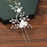 Sparkly Floral Hair Clip Headpiece