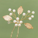 Pearl Rhinestone Flower Hair Pins Wedding Hair Accessories