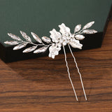 Sparkly Floral Hair Clip Headpiece