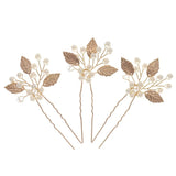 Pearl Rhinestone Flower Hair Pins Wedding Hair Accessories