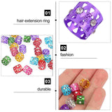 Hair Rings Dreadlocks Braid Jewelry Cuffs Metal Beads Clips