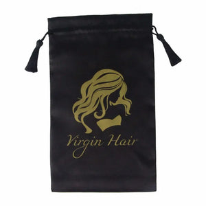 Jade Satin Drawstring Bag with Logo 50