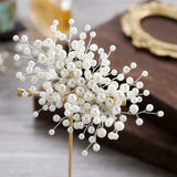 Fairy Pearls Leaf Hair Pins and Clips Bride Wedding Hair Jewelry Accessories