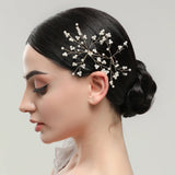 Fairy Pearls Leaf Hair Pins and Clips Bride Wedding Hair Jewelry Accessories