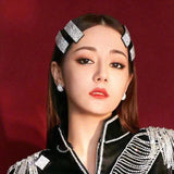 Hair Styling Hairpins Positioning Clip Crystal Jewel