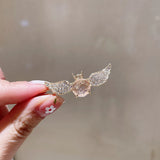 Korean Angel Wings Crystal Hair Clip for Girls