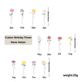 Birthday Flower Hair Clip Braid Hairpins Bangs Hold Barrettes
