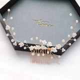 Flower Hair Comb Hair Accessories Bridal Wedding Headdress