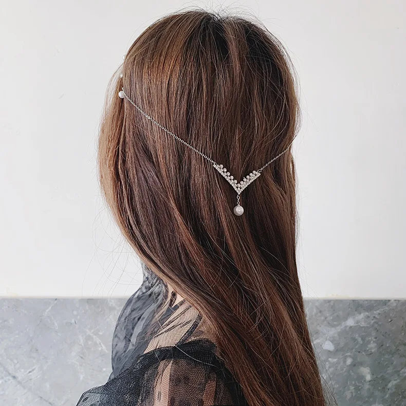 Pearl Hair Hoop South Temperament Headdress for Women