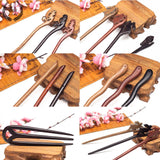 Ethnic Animal Hair Accessories Clips Classic Sandalwood Coiled Hairwear