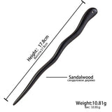 Ethnic Snake Hair Accessories Clips Sandalwood Hair Sticks Headbands