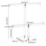 Hairband Display Stand Hair Hoop Rack Storage for Teen Girls Women T-bar