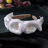 Beaded Pearl Hairband for Women Bridal Party Headbands