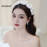 Beaded Pearl Hairband for Women Bridal Party Headbands