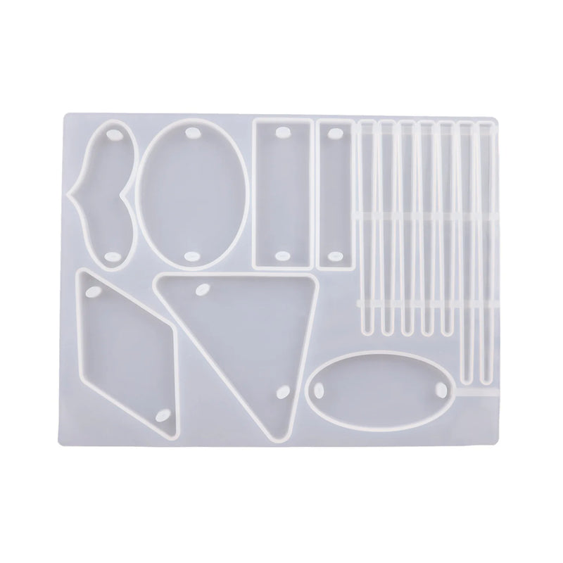 Mirror Silicone Mould DIY Hairpin Crystal Epoxy Resin Mold