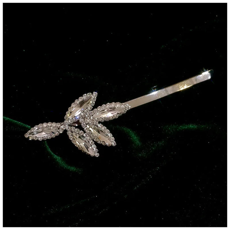 CZ Rhinestone Side Clip Hairpins Wedding Bridal Jewelry