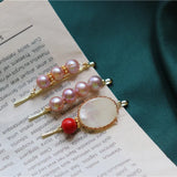 Purple Baroque Pearls Hairpins Tiara for Women, Irregular Wedding Gift