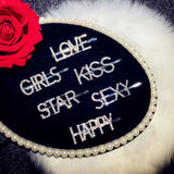 CZ Sexy Letter Hair Clip Word Folder Hair Accessories Jewelry