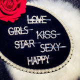 CZ Sexy Letter Hair Clip Word Folder Hair Accessories Jewelry