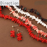 Irregular Twig Beaded Bracelet Necklace Ear Accessories