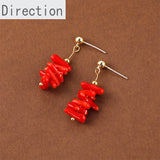 Irregular Twig Beaded Bracelet Necklace Ear Accessories