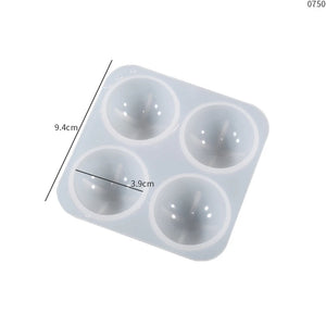 Half Ball Gem Pendants Silicone Mold DIY Necklace Bracelet Epoxy Resin Mold