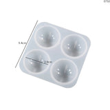 Half Ball Gem Pendants Silicone Mold DIY Necklace Bracelet Epoxy Resin Mold