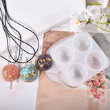 Half Ball Gem Pendants Silicone Mold DIY Necklace Bracelet Epoxy Resin Mold