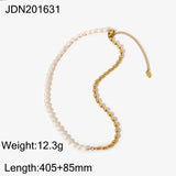 Freshwater Pearl 18K Stainless Steel Choker Necklace