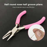 Half Groove Half Circle Jewelry Pliers Round Mouth Hand Pliers