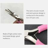 Half Groove Half Circle Jewelry Pliers Round Mouth Hand Pliers Winding Jewelry