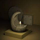 Half Moon Candle Holder Silicone Mould DIY Resin Mold