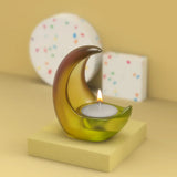 Half Moon Candle Holder Ornament Silicone Mould DIY Resin Mold