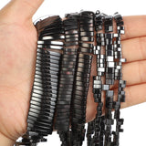 Half Moon Hematite Double Hole Beads for Jewelry Making