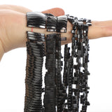 Half Moon Hematite Double Hole Beads for Jewelry Making