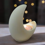 Half Moon Shape Silicone Candle Holder Mold DIY Epoxy Cement Mold