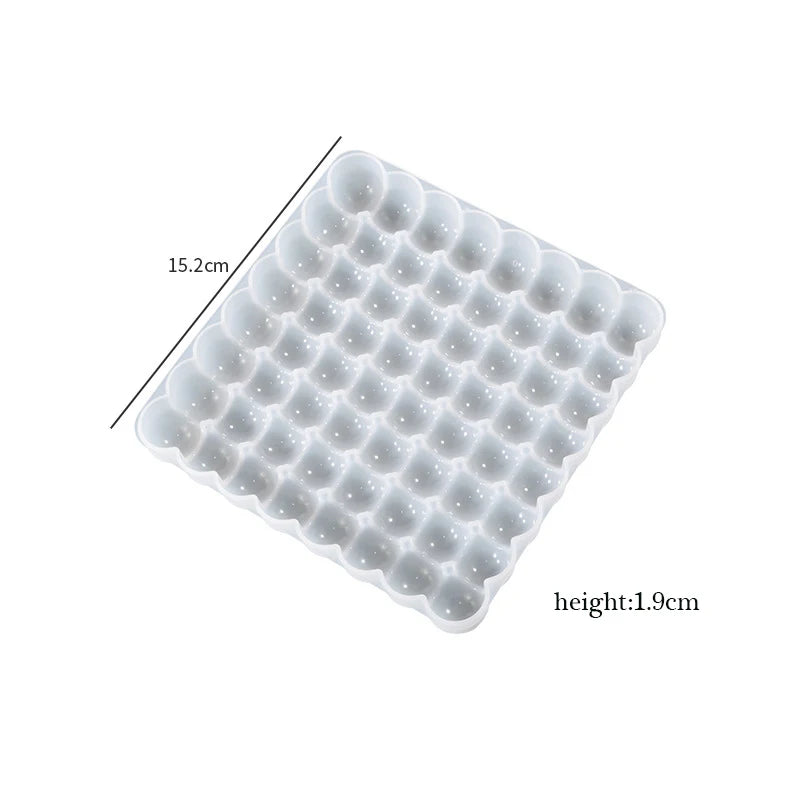 Half Round Bead Coaster Silicone Mold for Epoxy Resin