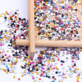2mm Half Round Faceted Beads in Many Colors 300/2000pcs