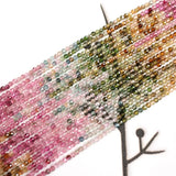Natural Rainbow Watermelon Tourmaline Seed Beads 2-3mm