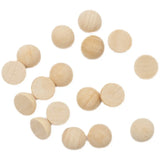 Half Wood Balls Bead Natural Round Wooden Craft DIY Arts 50pc/lot
